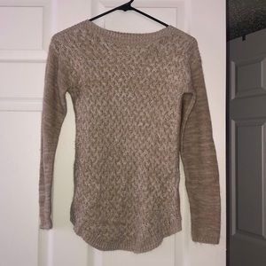 Long sleeve tan sweater